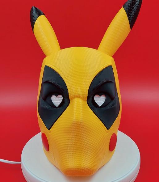 Pikachu Deadpool mask
