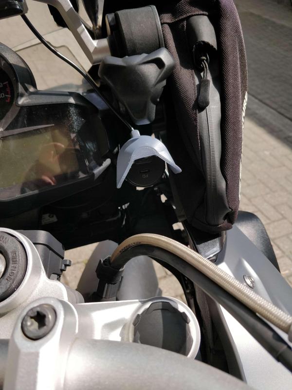 Motorcycle USB charger rain cover