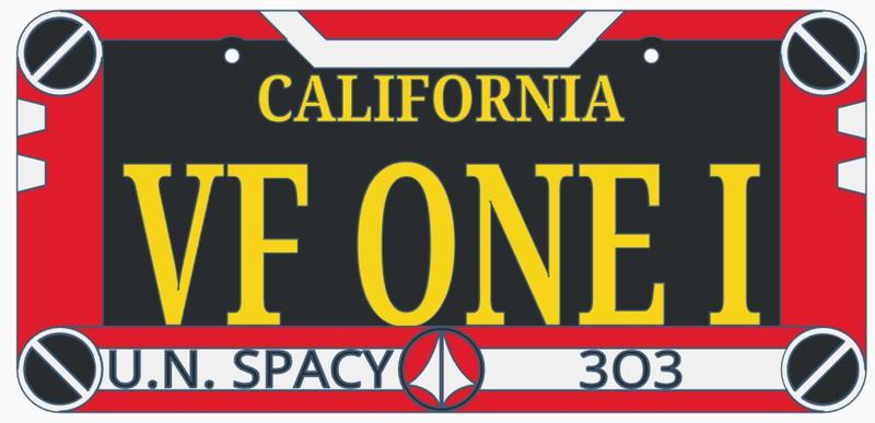 Multimaterial Macross / Robotech License Plate Holder