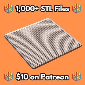 10 Inch Mesh Cover for Reptile Terrarium or Fish Tank MineeForm FDM 3D Print STL File   