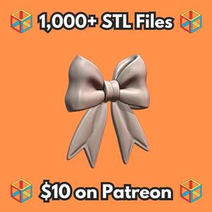 Christmas Decor Classic Bow Ornament for Holiday Decoration MineeForm FDM 3D Print STL File   