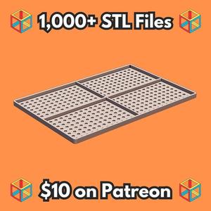 Ventilated Mesh for Frog and Small Pet Enclosures MineeForm FDM 3D Print STL File   