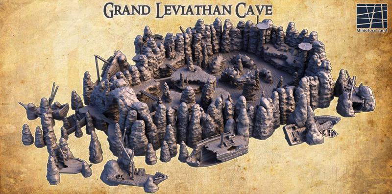 Grand Leviathan Cave  - Tabletop Terrain - 28 MM