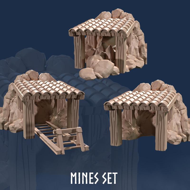 Mine Entrance: Gold Mine Entrance, Gold Mines, Dwarven Mines, Mine, Mines, Dungeon Entrance