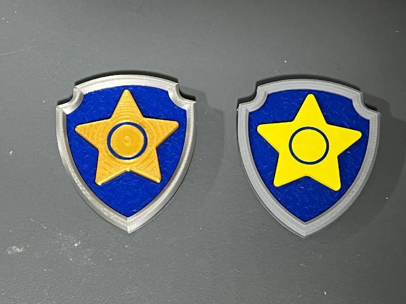 Chase Badge - 2 color star   