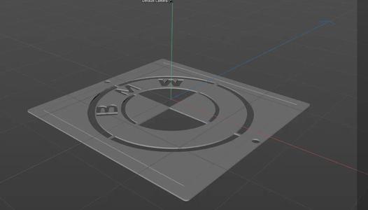 BMW wall stencil 16x16   