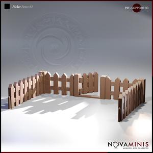 Picket Fence 01 [Modular]