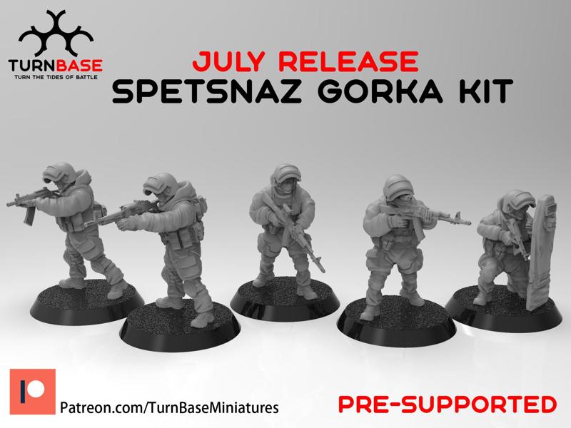 TurnBase Miniatures: Wargames - Spetsnaz Gorka Kit
