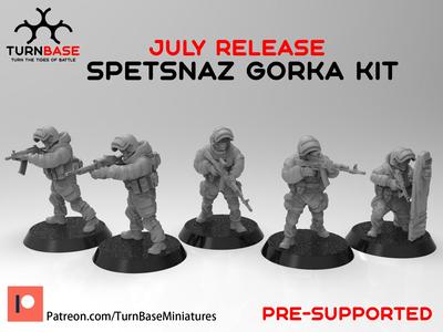TurnBase Miniatures: Wargames - Spetsnaz Gorka Kit