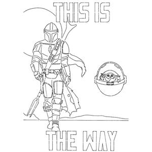 The Mandalorian stencil 8