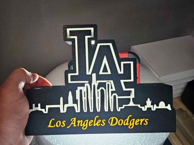 MLB Lightbox LA Dodgers with skyline Display!