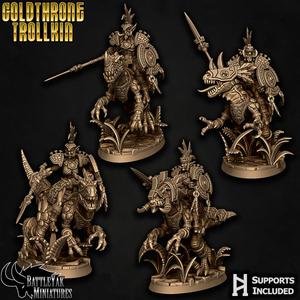 Trollkin Reptizar Rider Pack