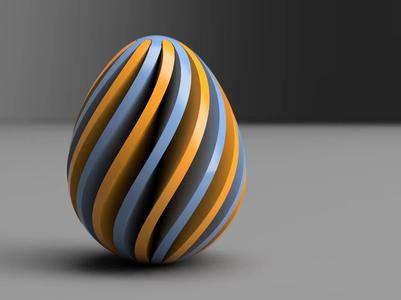 spiral easter egg
