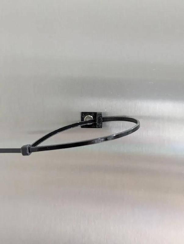 Magnetic zip tie mount (for Prusa Core One)   