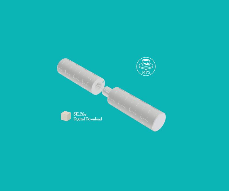 Texture Roller STL File - Dog bones - embossed 20cm - for 3D Printing