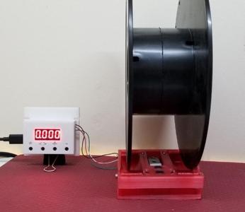 Low profile Spool holder with Scale