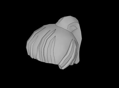 Lego Compatible (6093a.dat) Minifig Hair Ponytail   