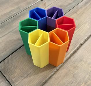 Individual Honeycomb Divided Pen and Pencil Storage Organizer