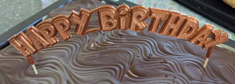 Happy Birthday cake topper   