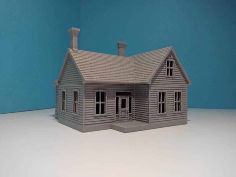 HO-Scale House 'The Courtland' 1:87 Scale STL Files