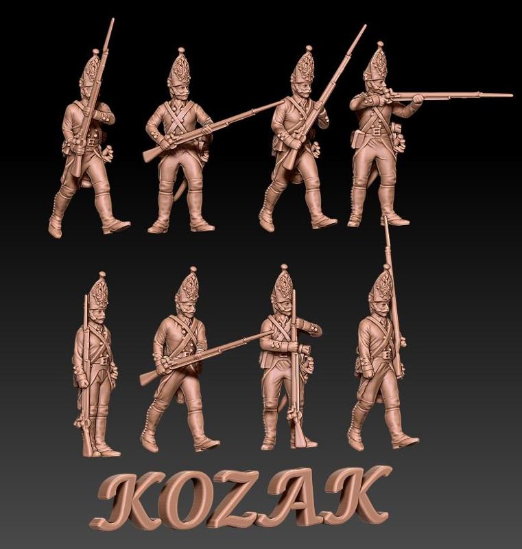 Napoleonic russian grenadiers 1799 set 2