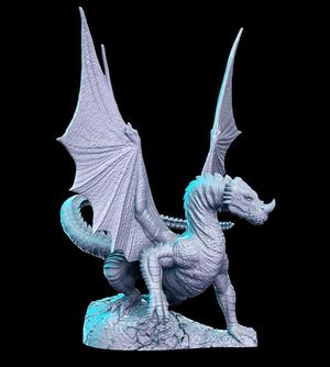 PRE-SUPPORTED Young Green Dragon - 32mm - DnD