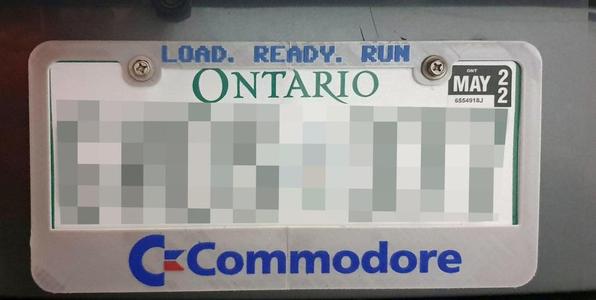 Commodore License Plate Frame