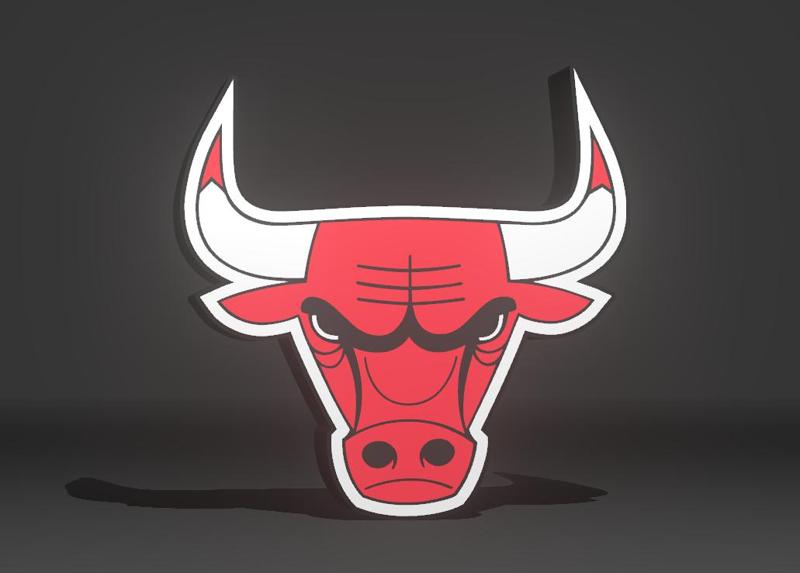 Chicago Bulls Lightbox Led Lamp
