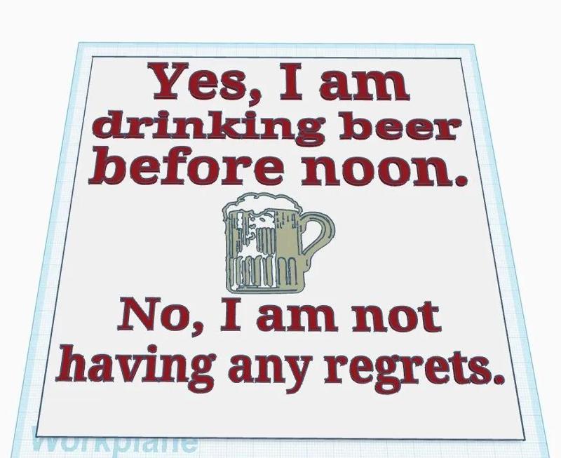 No Regrets Sign   