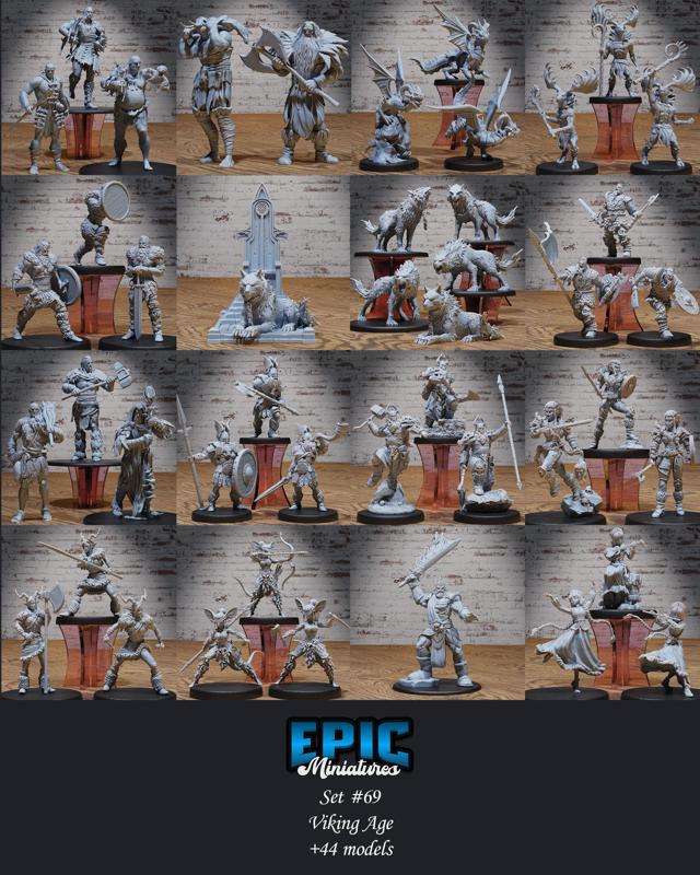 Viking Age Set / Norse Mythology Collection / Asgard Warrior Encounter / Pre-Supported