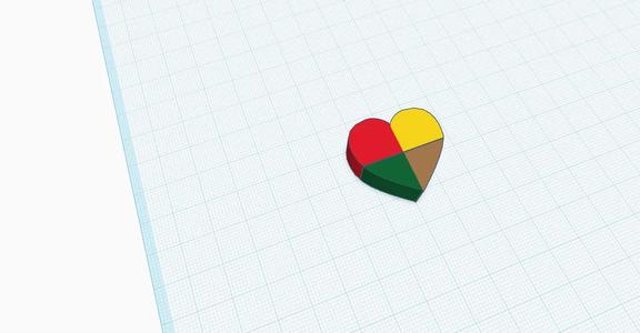 heart multicolor   