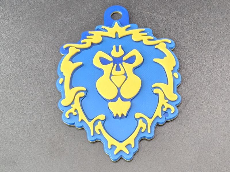 WoW Alliance Logo keychain World of Warcraft