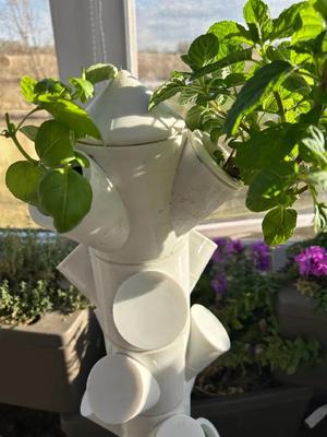 Cap for Modular Hydroponic Tower Garden   