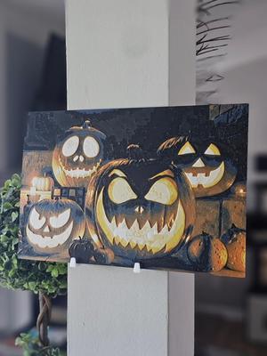 Jack-O-Lanterns Halloween Hueforge Textured Art