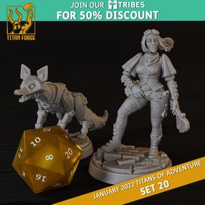 Elf Female Engineer - RPG Hero Character D&D 5e - Titans of Adventure Set 20