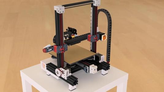 Belted Ender - Mini XZ plates - Z linear rail   