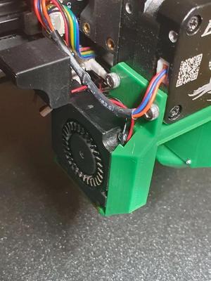 Ender 3 V3 KE Hotend Fan Duct (with fan wire recess)   