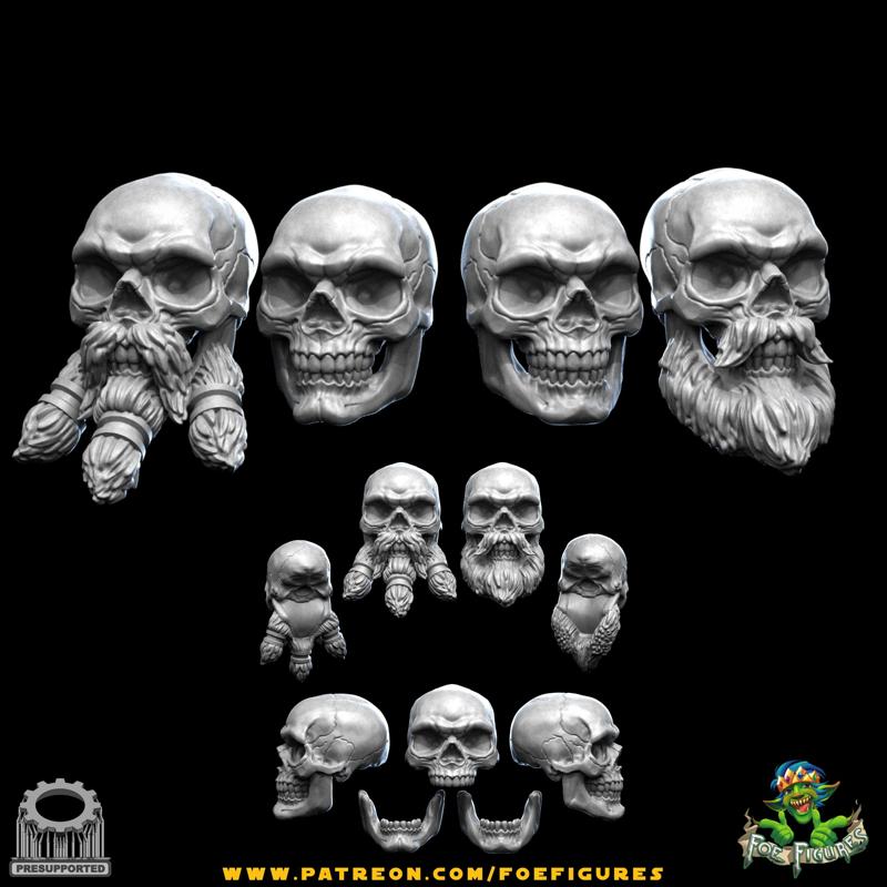 Realistic Dwarf Skulls