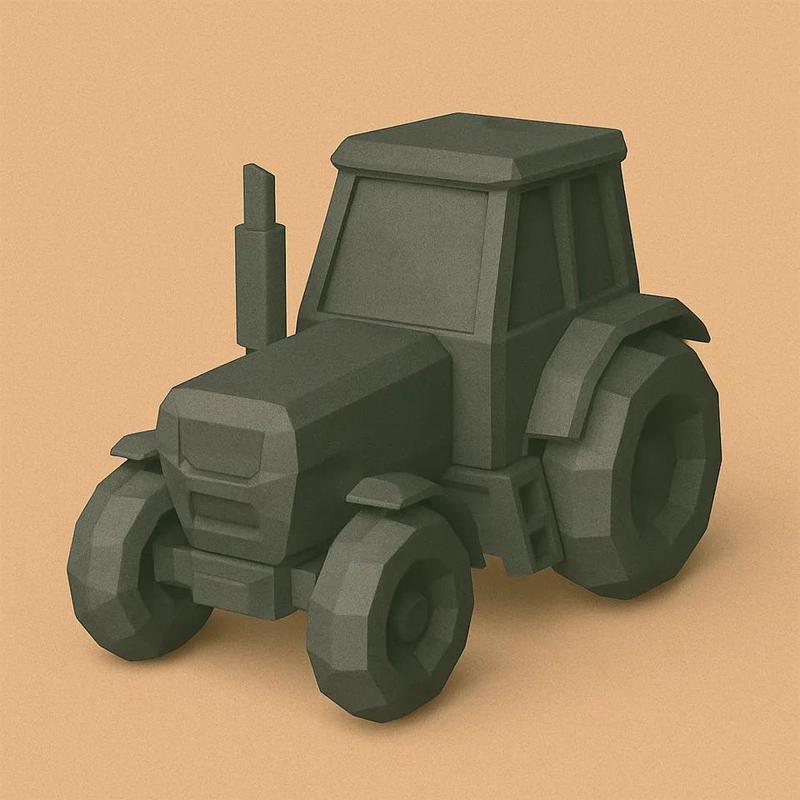 Low Poly Tractor   