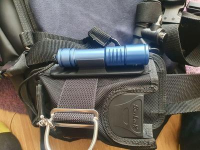 Torch Holder for SCUBA  BCD/Wing weight pocket 