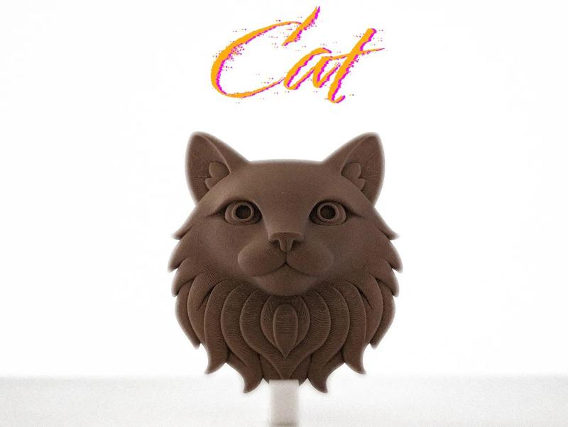 Cat Head – Ready-to-Hang Wall Sculpture   