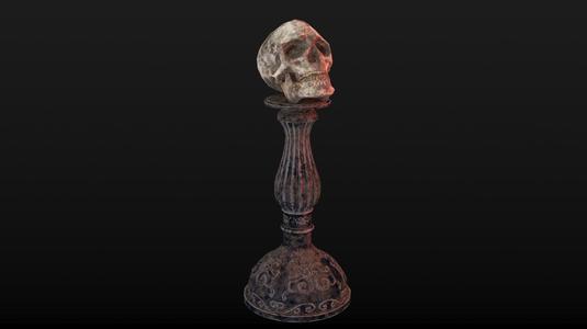 Human Skull Low Poly