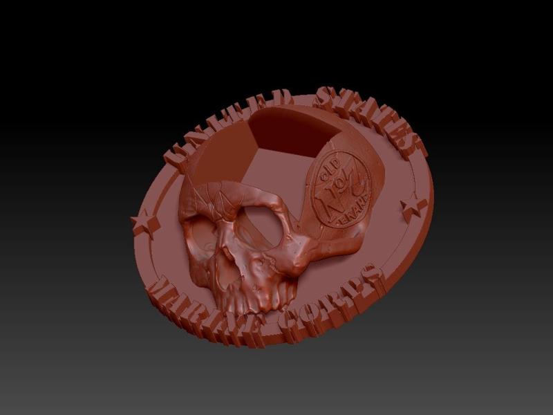 Jack Daniel's Skull Bottle Holder 70cl Marine Corps