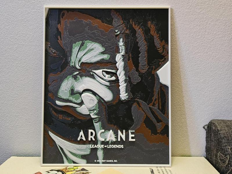 Ekko Arcane, league of legend, Hueforge