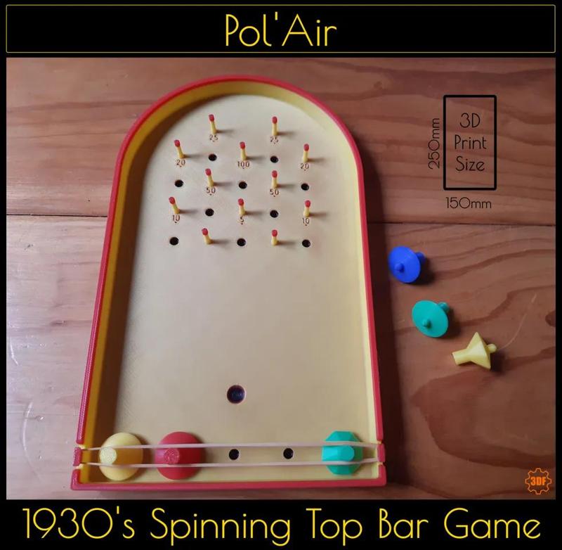 Pol'Air - 1930's Spinning Top Bar Game   