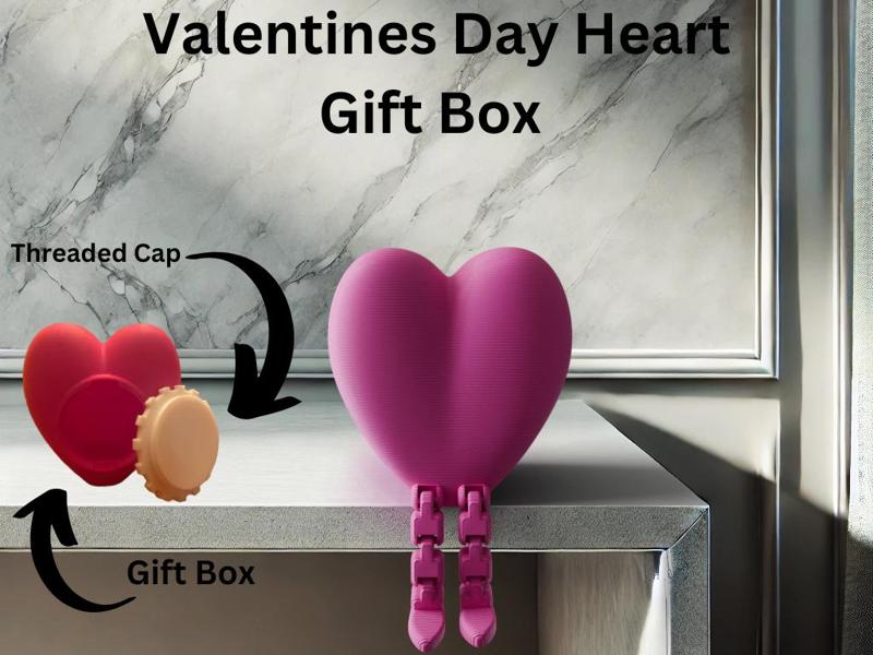 Valentines Day Heart Gift Box 