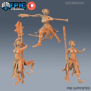 Lizard Folk Brood Guard Set ‧ DnD Miniature ‧ Tabletop Miniatures ‧ Gaming Monster ‧ 3D Model ‧ RPG ‧ DnDminis ‧ STL FILE