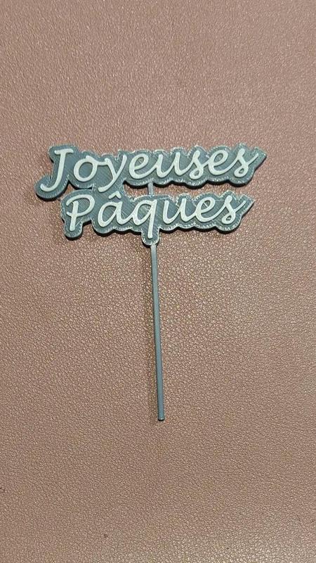 “Joyeuses Pâques” cake decoration   