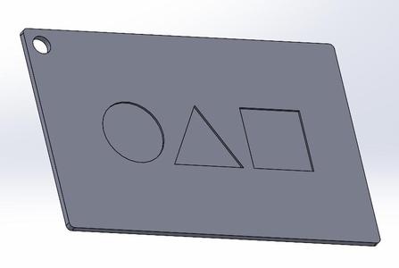 Squid Game Card Keychain