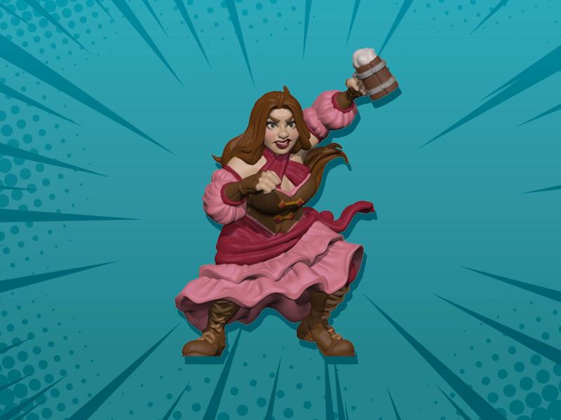 Brunhilde, Barmaid Barbarian [Pre-Supported]